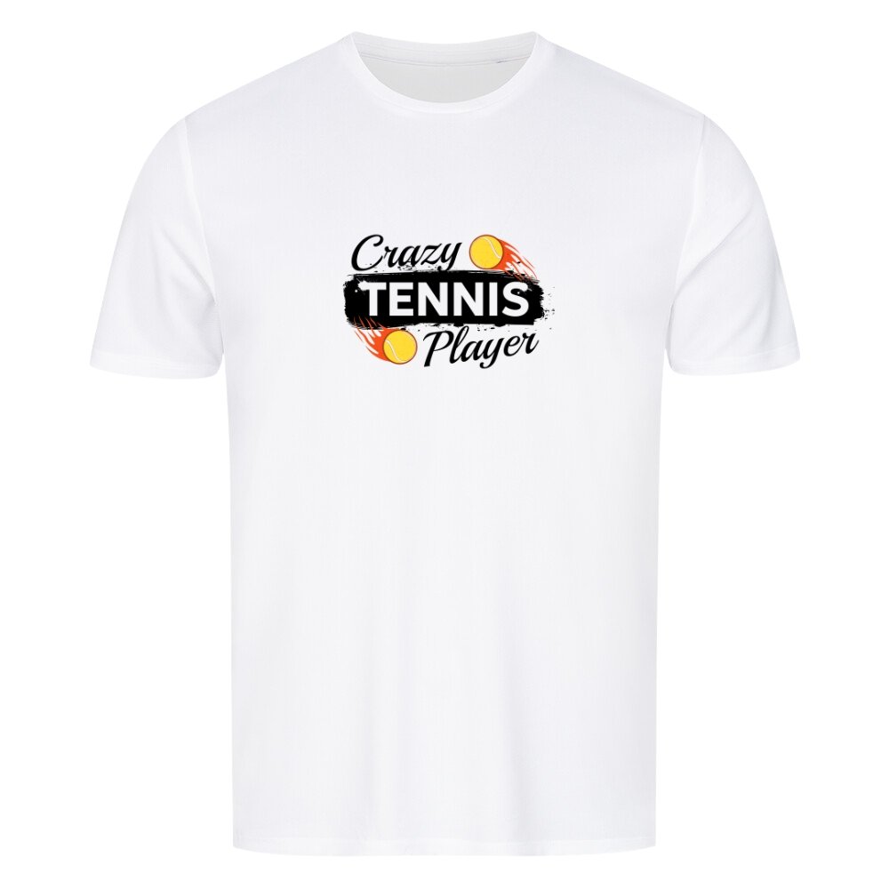 Crazy Tennis Player | Herren Sport T-Shirt - Matchpoint24 - Kleidung für Tennisfans