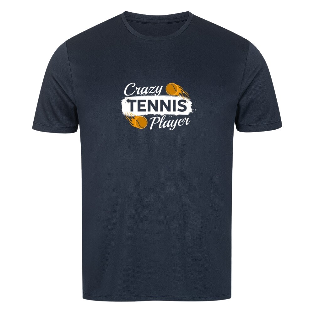 Crazy Tennis Player | Herren Sport T-Shirt - Matchpoint24 - Kleidung für Tennisfans