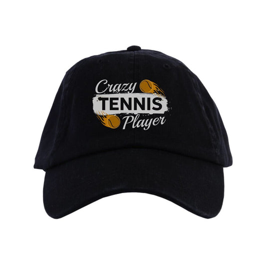 Crazy Tennis Player | Organic Cap - Matchpoint24 - Kleidung für Tennisfans