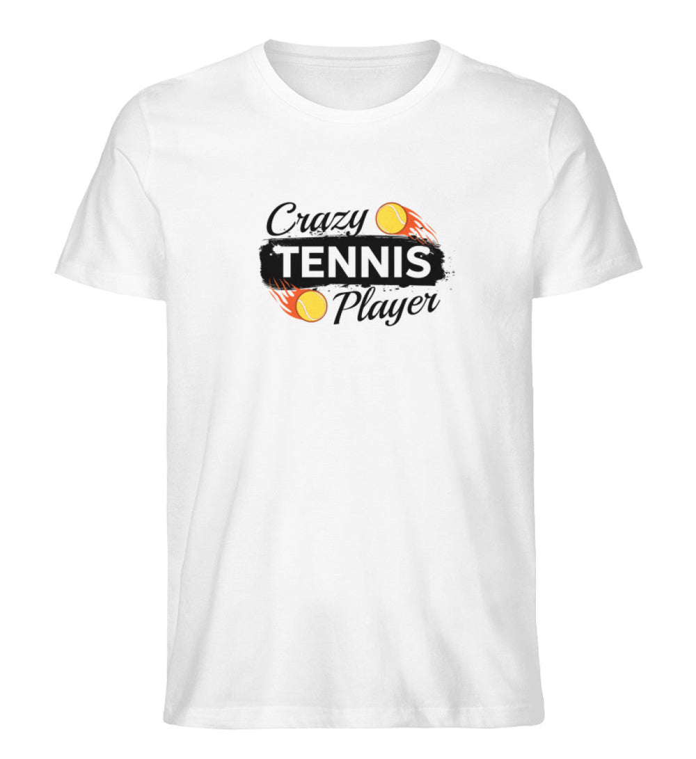 Crazy Tennis Player | Premium Herren T-Shirt - Matchpoint24 - Kleidung für Tennisfans