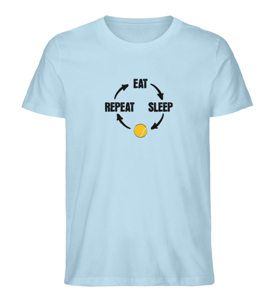 Eat Sleep Tennis Repeat | Premium Herren T-Shirt - Matchpoint24 - Kleidung für Tennisfans