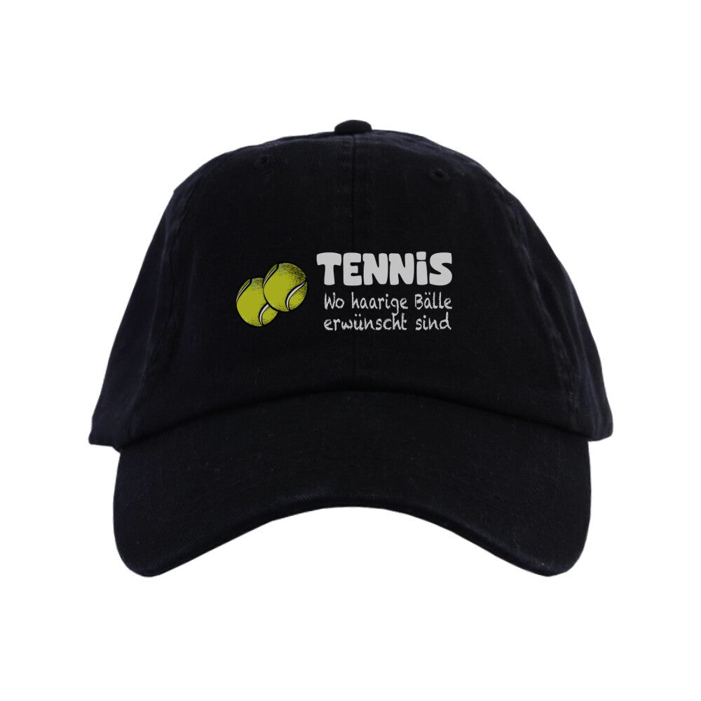 Haarige Bälle erwünscht | Organic Cap - Matchpoint24 - Kleidung für Tennisfans