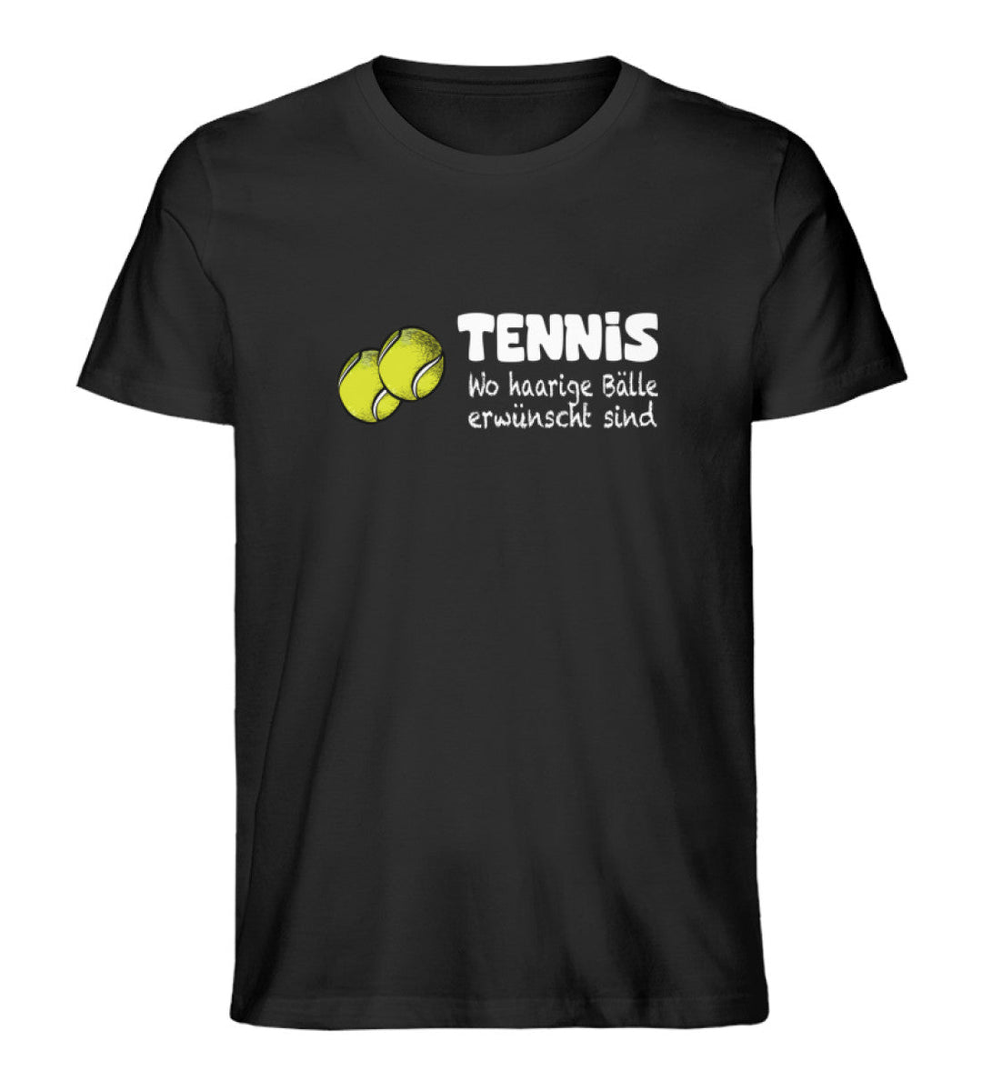 Haarige Bälle erwünscht | Premium Herren T-Shirt - Matchpoint24 - Kleidung für Tennisfans