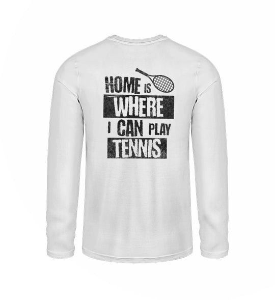 Home is | Longsleeve Unisex Rückendruck - Matchpoint24 - Kleidung für Tennisfans