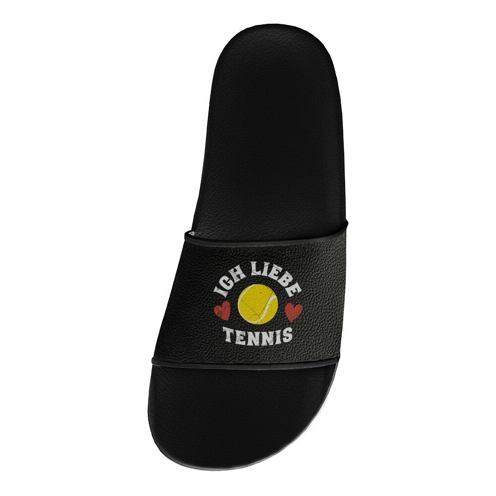Ich liebe Tennis | Badelatschen - Matchpoint24 - Kleidung für Tennisfans