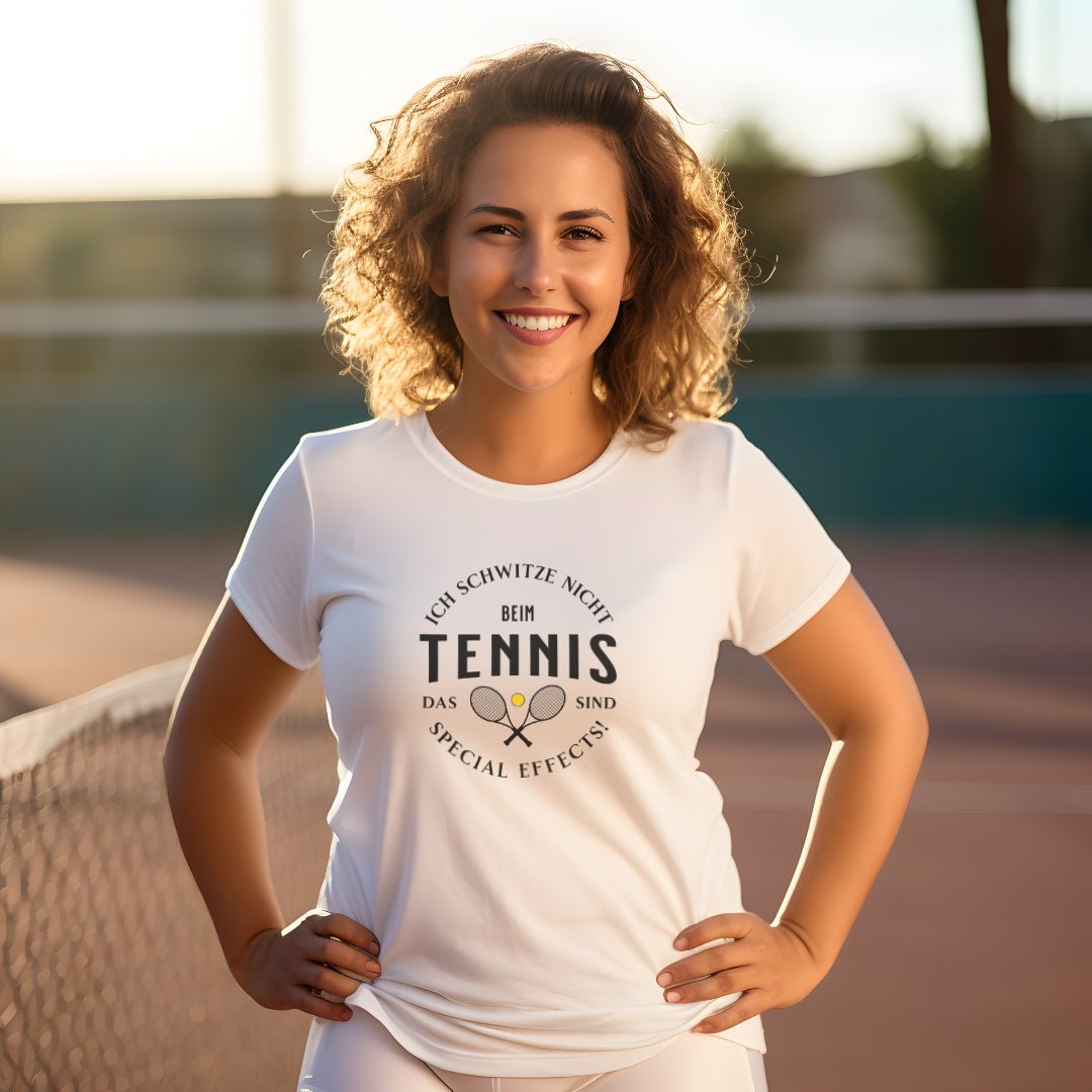 Ich schwitze nicht | Damen Sport T-Shirt - Matchpoint24 - Kleidung für Tennisfans