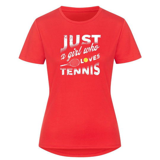 Just a girl | Damen Sport T-Shirt - Matchpoint24 - Kleidung für Tennisfans