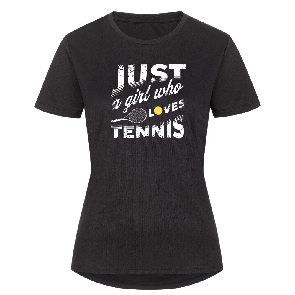 Just a girl | Damen Sport T-Shirt - Matchpoint24 - Kleidung für Tennisfans