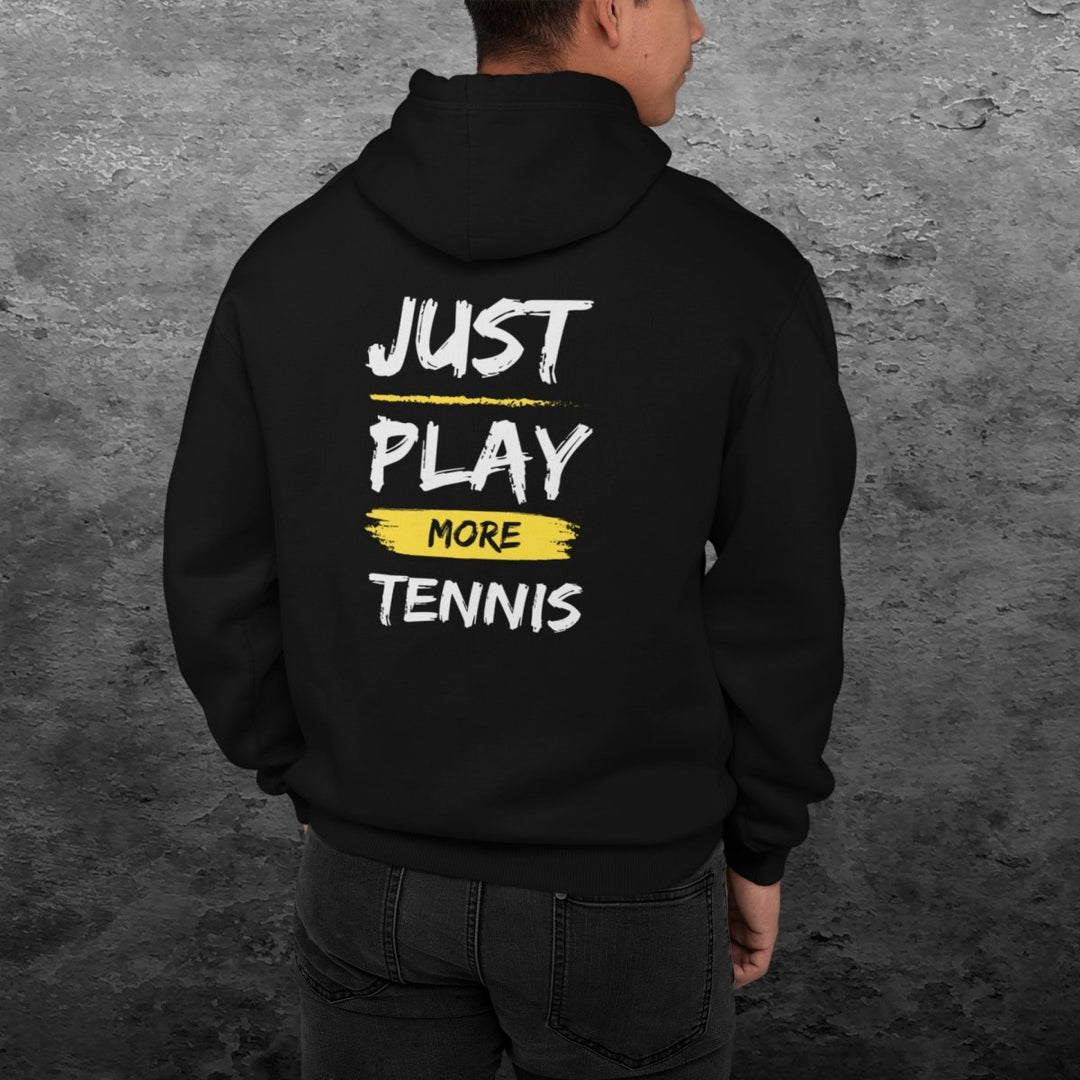 Just play more Tennis | Sweatjacke (Unisex) Rückendruck - Matchpoint24 - Kleidung für Tennisfans