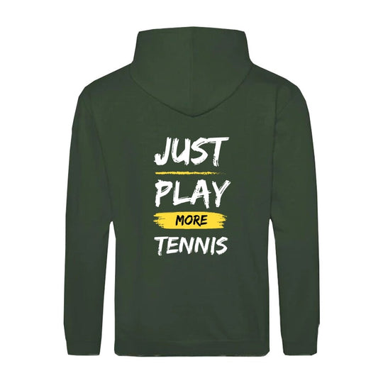 Just play more Tennis | Sweatjacke (Unisex) Rückendruck - Matchpoint24 - Kleidung für Tennisfans