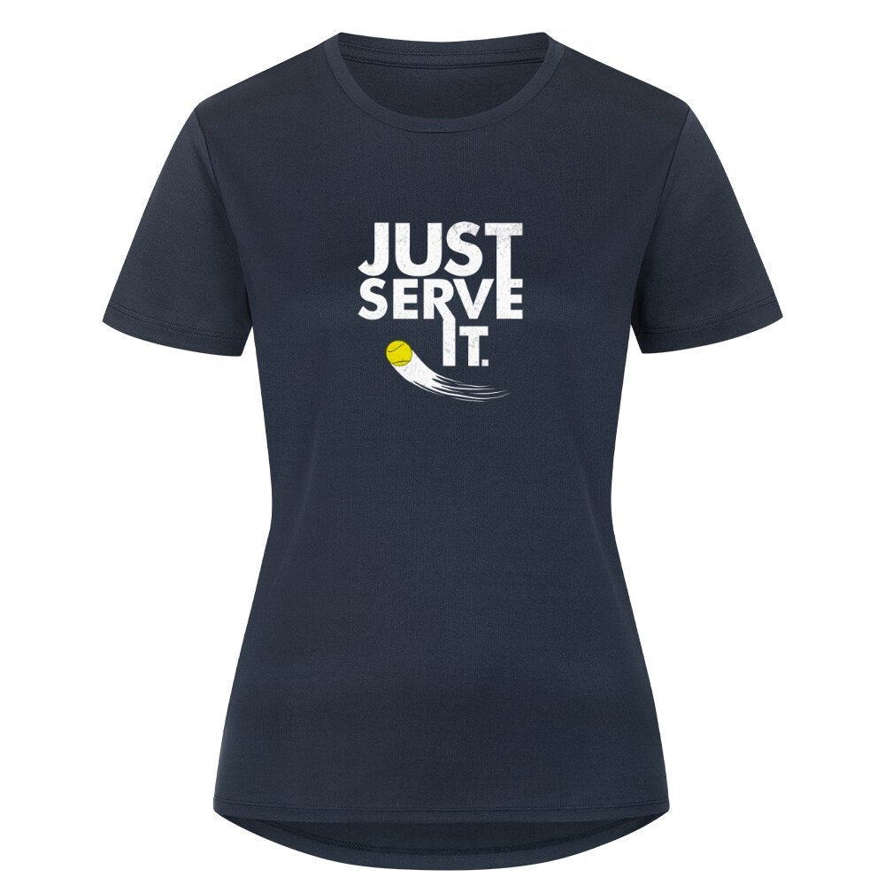 Just serve it | Damen Sport T-Shirt - Matchpoint24 - Kleidung für Tennisfans