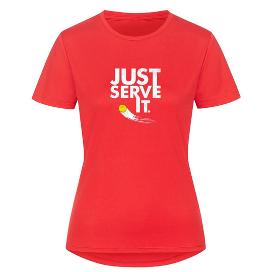 Just serve it | Damen Sport T-Shirt - Matchpoint24 - Kleidung für Tennisfans