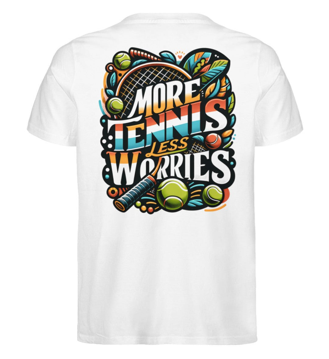 More Tennis | Premium Herren T-Shirt Rückendruck - Matchpoint24 - Kleidung für Tennisfans