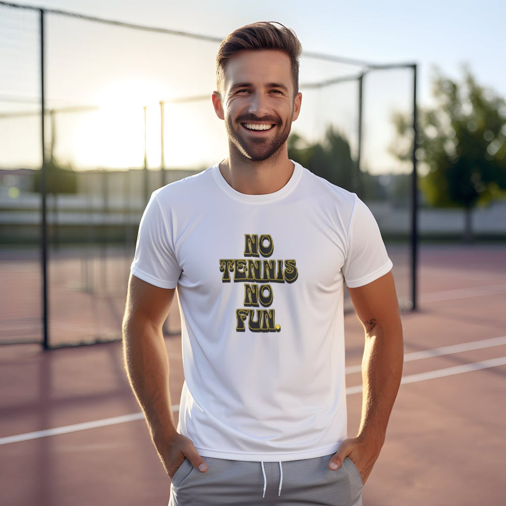 No Tennis No Fun | Herren Sport T-Shirt - Matchpoint24 - Kleidung für Tennisfans