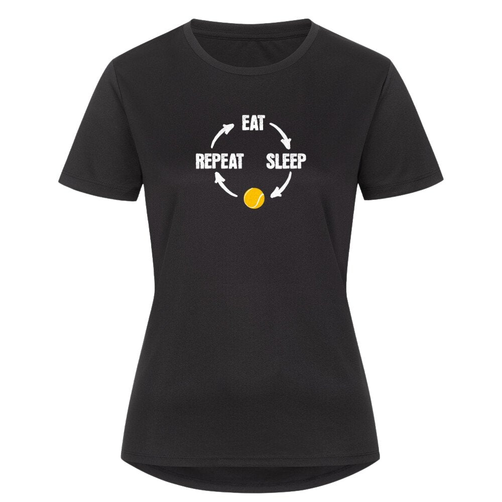 Repeat | Damen Sport T-Shirt - Matchpoint24 - Kleidung für Tennisfans