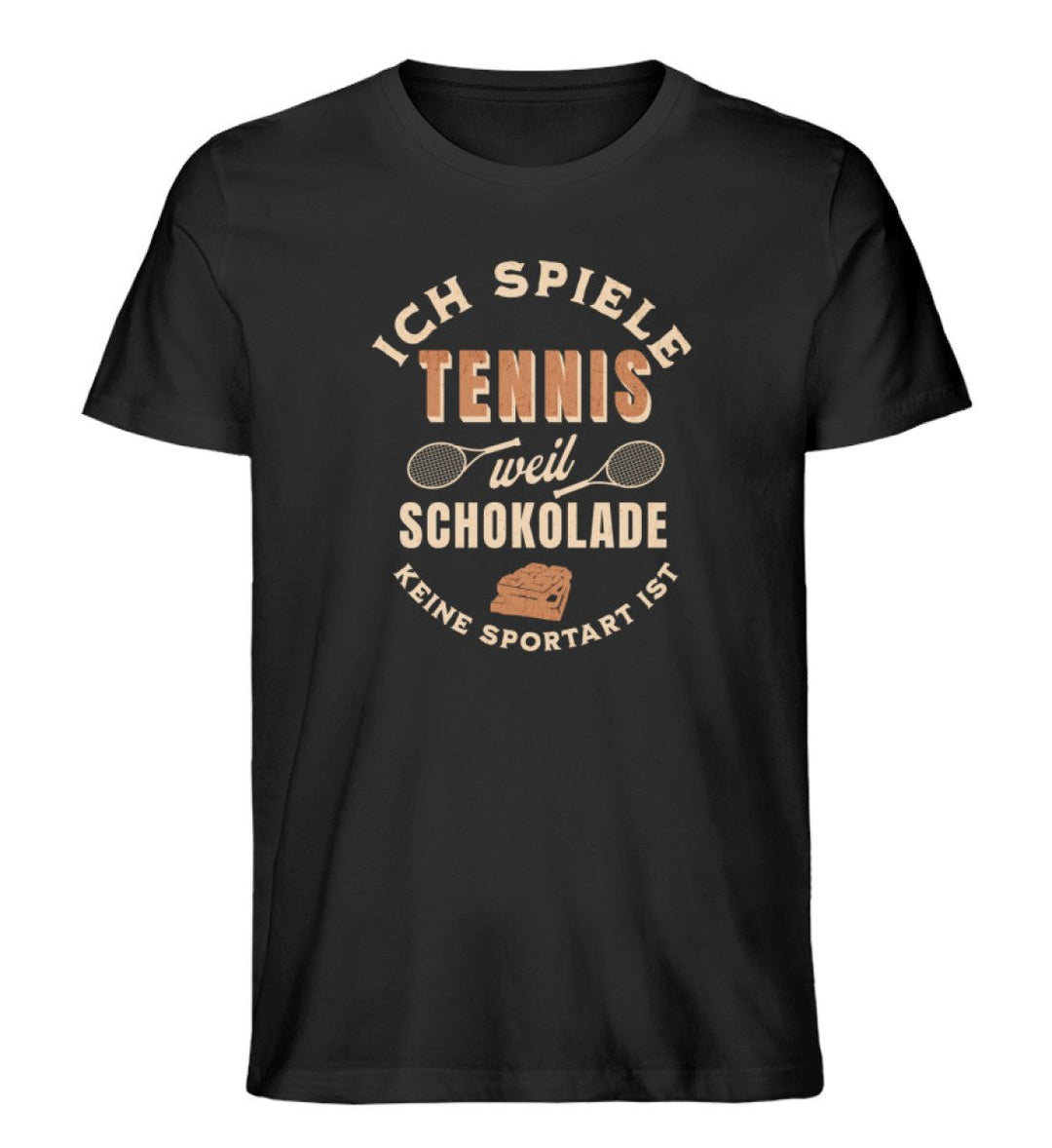 Schokolade | Premium Herren T-Shirt - Matchpoint24 - Kleidung für Tennisfans