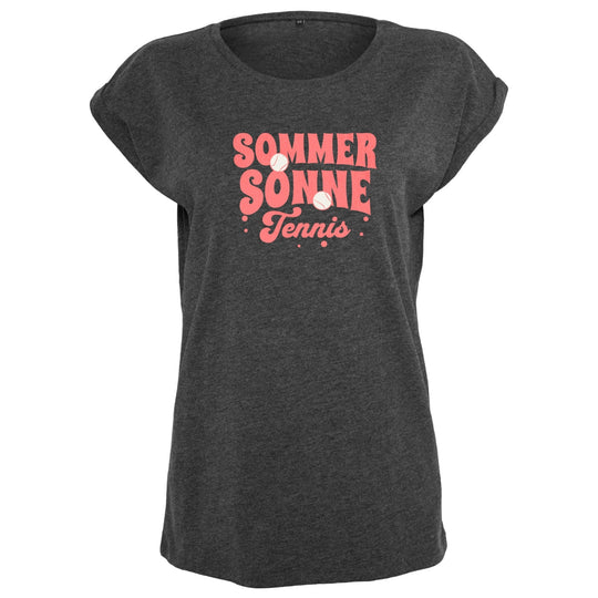 Sommer Sonne Tennis | Damen Roll-Up T-Shirts - Matchpoint24 - Kleidung für Tennisfans