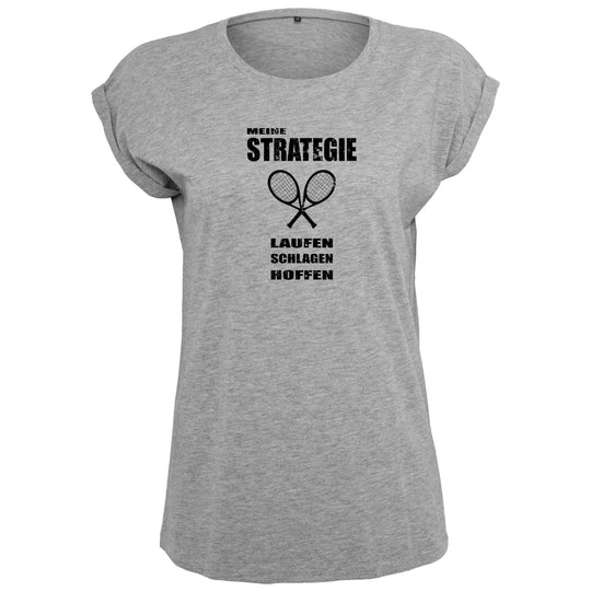 Strategie | Damen Roll-Up T-Shirt - Matchpoint24 - Kleidung für Tennisfans
