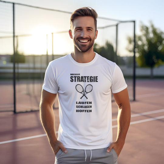 Strategie | Herren Sport T-Shirt - Matchpoint24 - Kleidung für Tennisfans