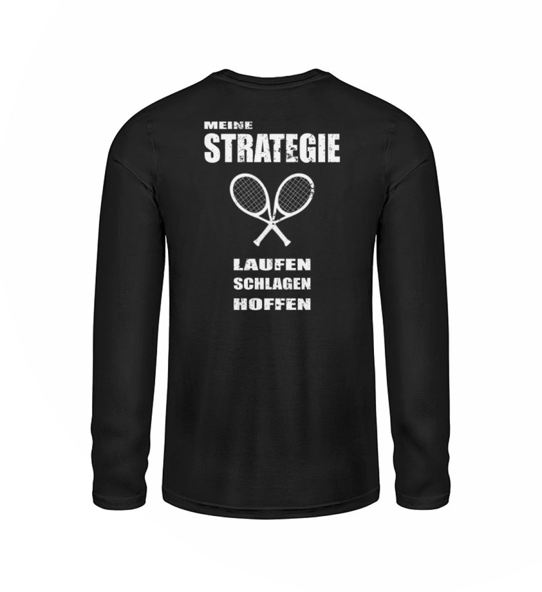 Strategie | Longsleeve Unisex Rückendruck - Matchpoint24 - Kleidung für Tennisfans