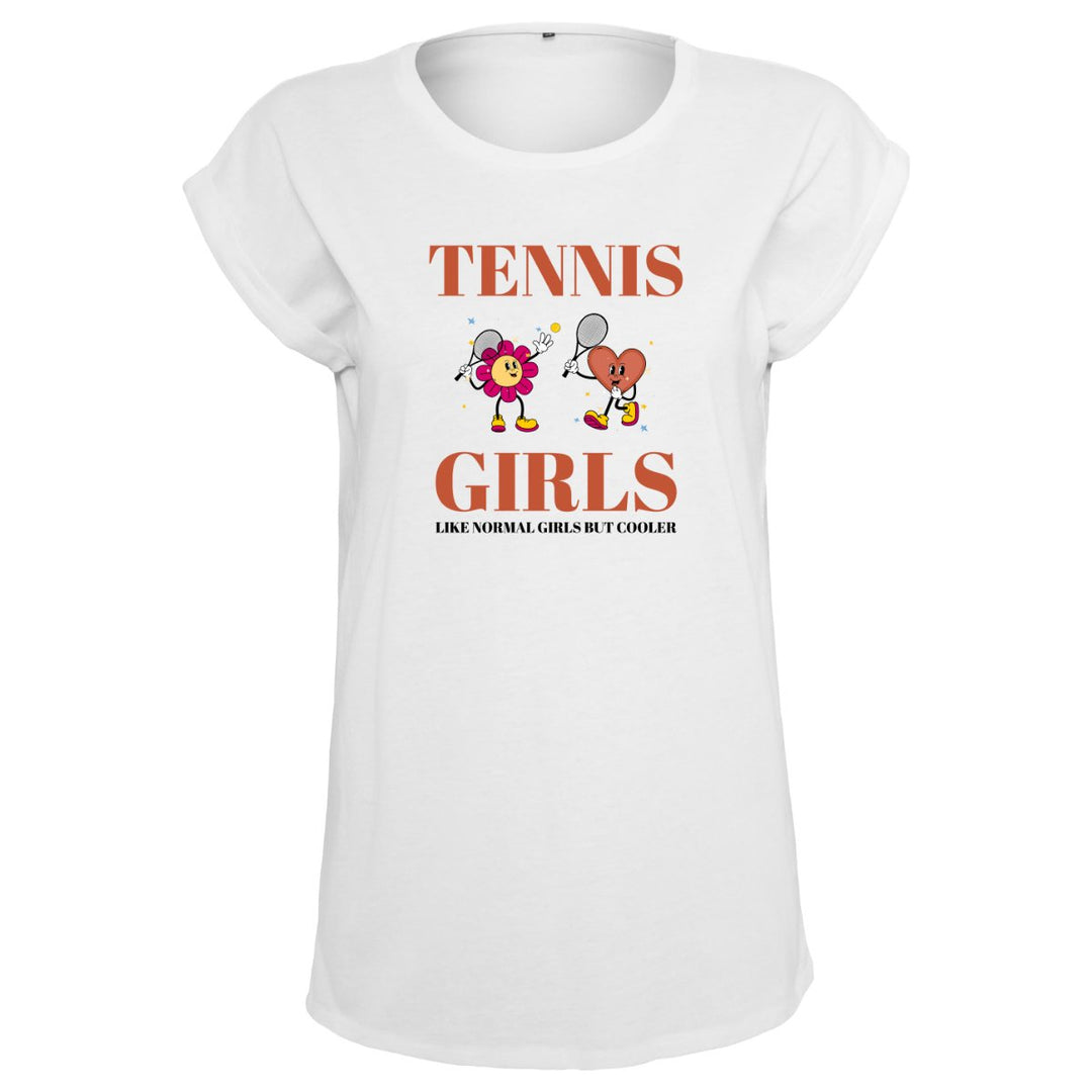 Tennis Girls | Damen Roll-Up T-Shirt - Matchpoint24 - Kleidung für Tennisfans