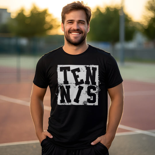 Tennis Grunge | Herren Sport T-Shirt - Matchpoint24 - Kleidung für Tennisfans