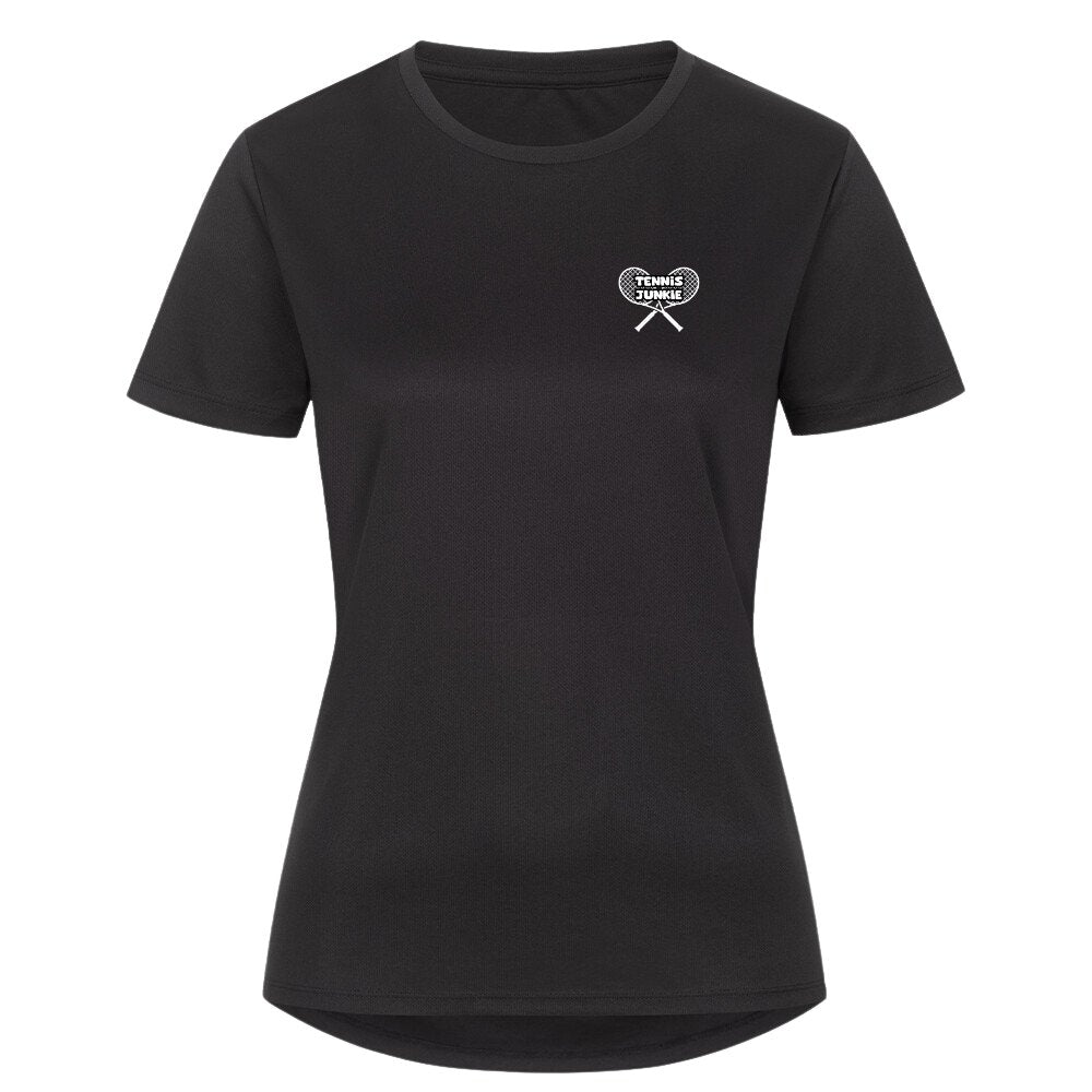 Tennis Junkie | Damen Sport T-Shirt - Matchpoint24 - Kleidung für Tennisfans