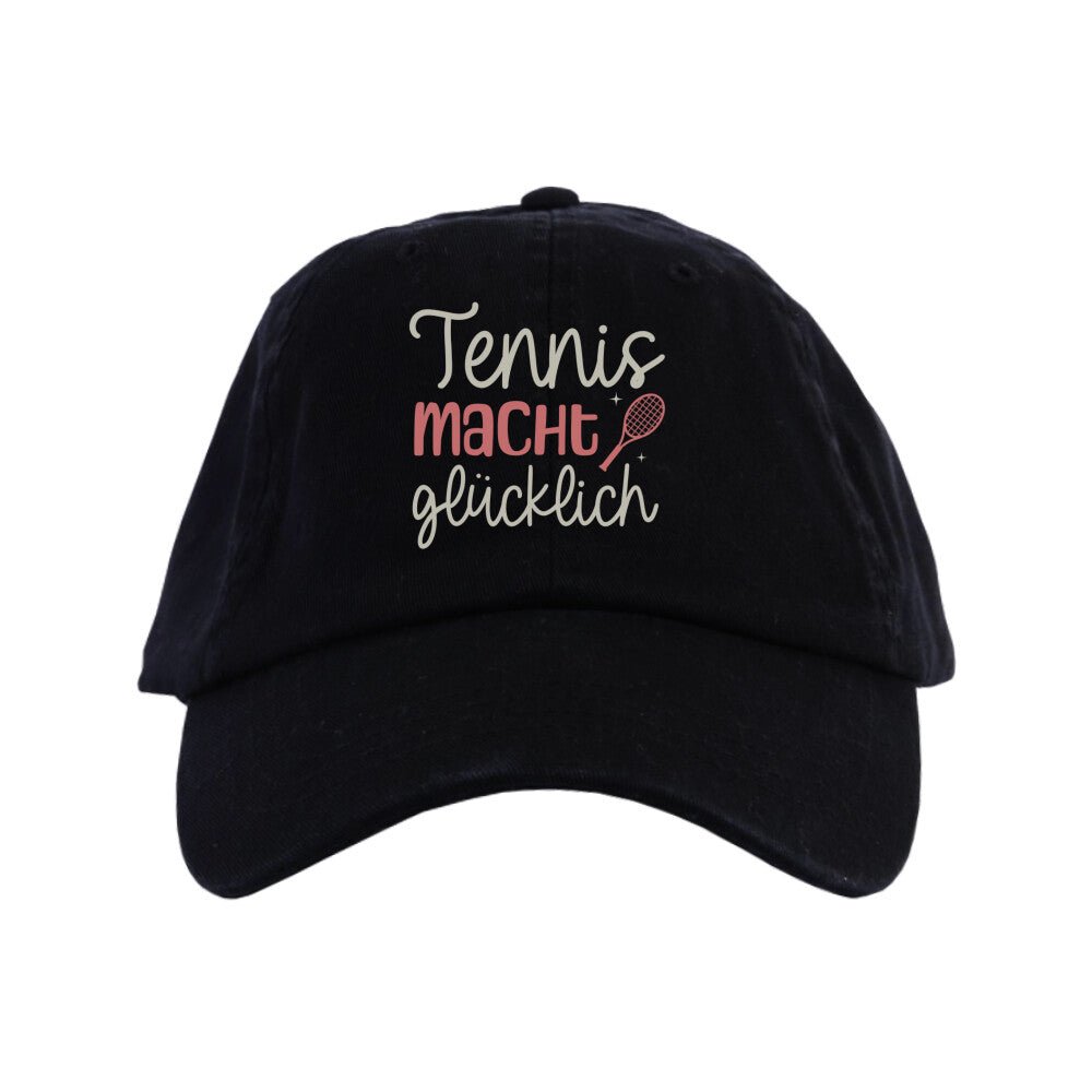 Tennis macht glücklich | Organic Cap - Matchpoint24 - Kleidung für Tennisfans