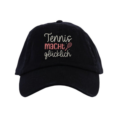 Tennis macht glücklich | Organic Cap - Matchpoint24 - Kleidung für Tennisfans