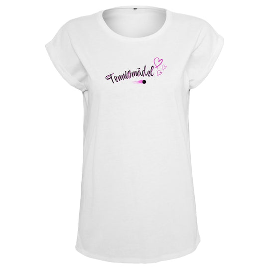Tennismädel | Damen Roll-Up T-Shirt - Matchpoint24 - Kleidung für Tennisfans