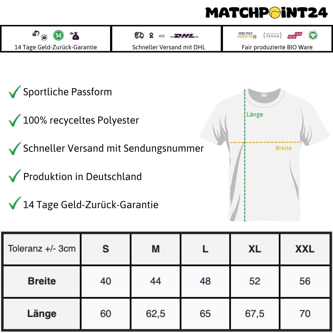 Tennismädel | Damen Sport T-Shirt - Matchpoint24 - Kleidung für Tennisfans