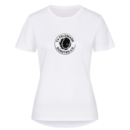 TV Feldmark Damen Sportshirt (Logo Schwarz mittig) - Matchpoint24 - Kleidung für Tennisfans