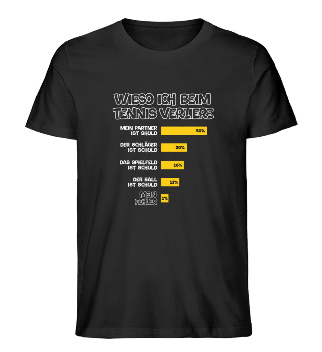 Wieso ich verliere | Premium Herren T-Shirt - Matchpoint24 - Kleidung für Tennisfans